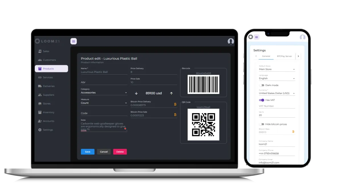 desktop and mobile application